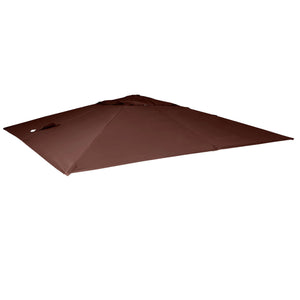 Ersatzbezug Luxus-Ampelschirm Sonnenschirmbezug 3x3m braun