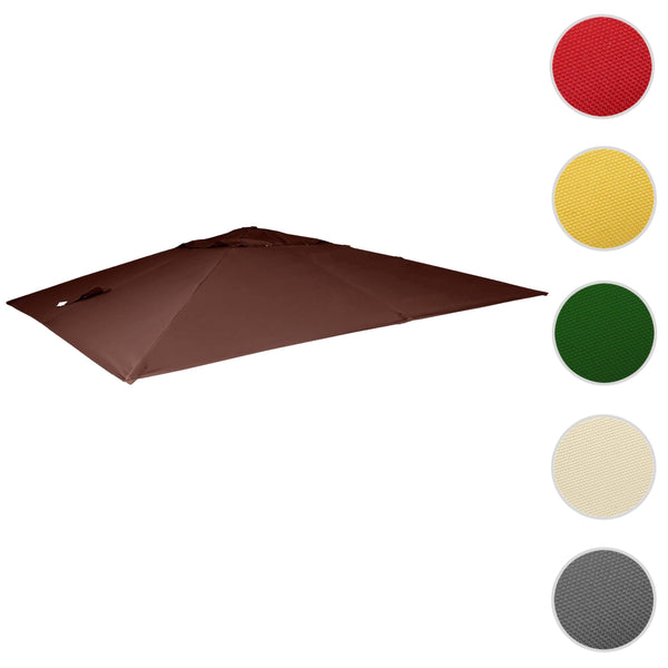 Ersatzbezug Luxus-Ampelschirm Sonnenschirmbezug 3x3m braun