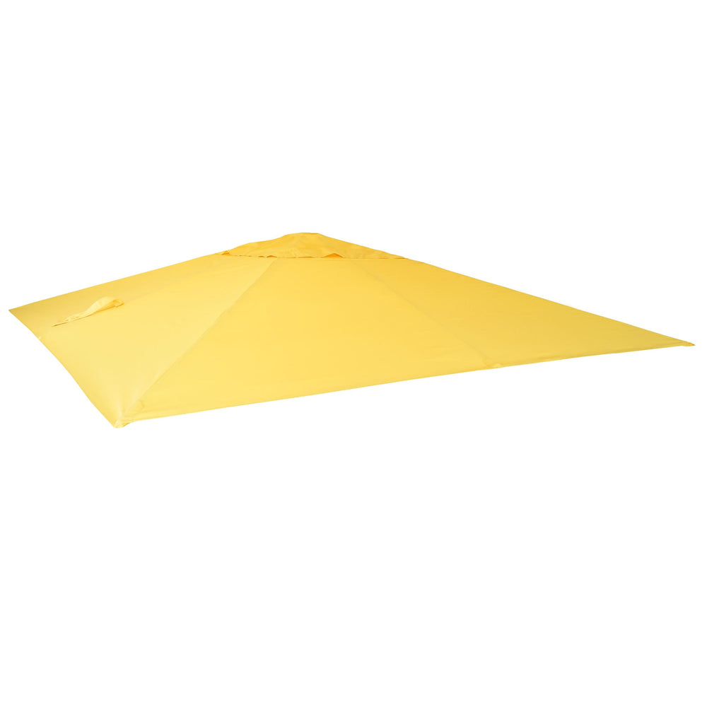Ersatzbezug Luxus-Ampelschirm Sonnenschirmbezug 3,5x3,5m gelb