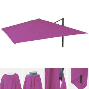 Ersatzbezug Luxus-Ampelschirm Sonnenschirmbezug 3x3m lila-violett