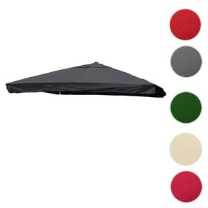 Ersatzbezug Luxus-Ampelschirm mit Flap Sonnenschirmbezug 3x4m anthrazit