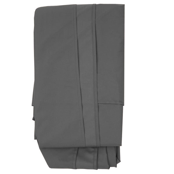 Ersatzbezug Luxus-Ampelschirm mit Flap Sonnenschirmbezug 3x4m anthrazit