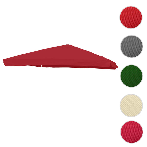 Ersatzbezug Luxus-Ampelschirm mit Flap Sonnenschirmbezug 3x3m bordeaux