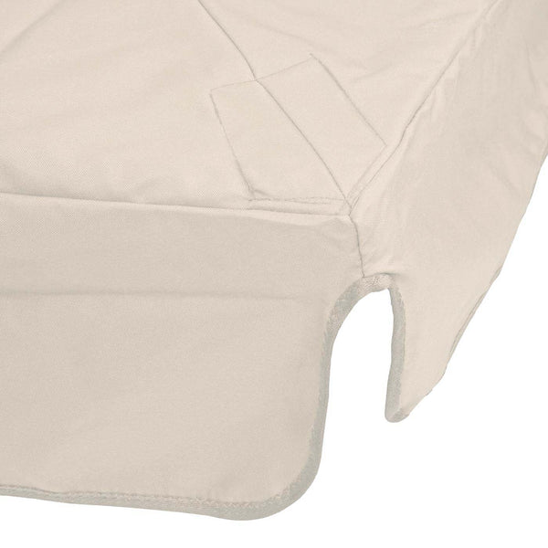 Ersatzbezug Luxus-Ampelschirm mit Flap Sonnenschirmbezug 3x3m creme
