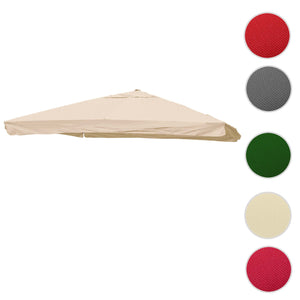 Ersatzbezug Luxus-Ampelschirm mit Flap Sonnenschirmbezug 3x3m creme