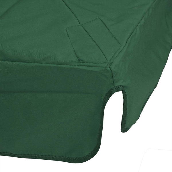 Ersatzbezug Luxus-Ampelschirm mit Flap Sonnenschirmbezug 3x3m dunkelgrün