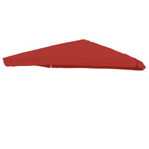 Ersatzbezug Luxus-Ampelschirm mit Flap Sonnenschirmbezug 3x4m rot