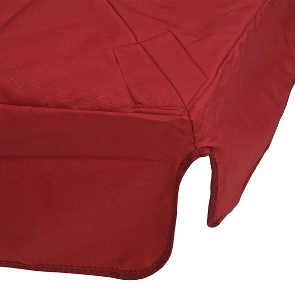 Ersatzbezug Luxus-Ampelschirm mit Flap Sonnenschirmbezug 3x4m rot