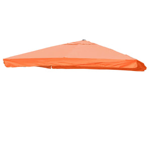 Ersatzbezug Luxus-Ampelschirm mit Flap Schirmbezug 3,5x3,5m terracotta