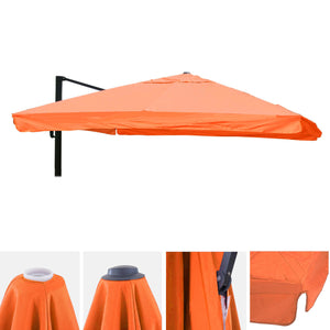 Ersatzbezug Luxus-Ampelschirm mit Flap Sonnenschirmbezug 3x3m terracotta