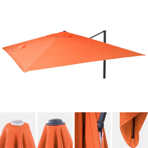 Ersatzbezug Luxus-Ampelschirm Sonnenschirmbezug 3x3m terracotta