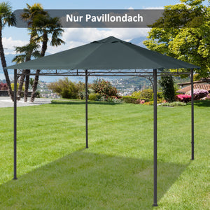 Ersatzdach Gartenpavillon 3x3m Polyester dunkelgrau