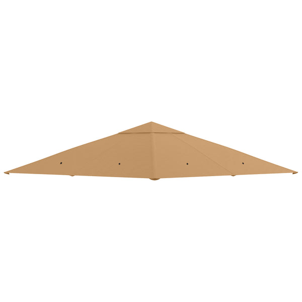 Ersatzdach für Gartenpavillon 3x3m Polyester beige