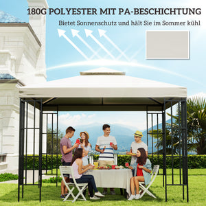 Ersatzdach für Pavillon 3x3m Cremeweiss