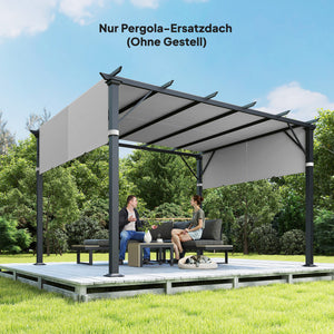Ersatzdach für Pavillon oder Pergola mit UV-Schutz 3x3m hellgrau