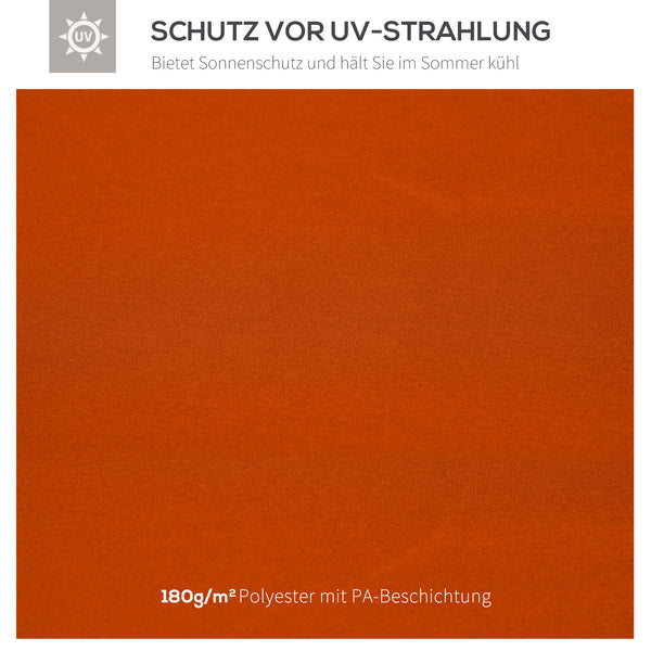 Ersatzdach Pavillon 3x3m wetterfest & langlebig Rostrot