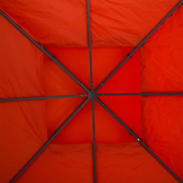Ersatzdach Pavillon 3x3m wetterfest & langlebig Rostrot