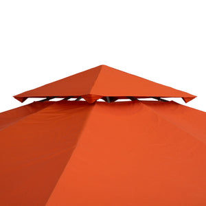 Ersatzdach Pavillon 3x3m wetterfest & langlebig Rostrot