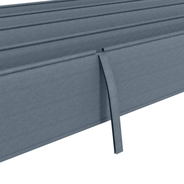 Ersatzdach Pergola 3x25 m mit UV-Schutz Dunkelgrau