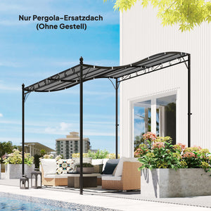 Ersatzdach für Pavillon Pergola 3x3m dunkelgrau