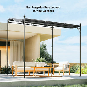 Ersatzdach für Pavillon Pergola 3x3m dunkelgrau