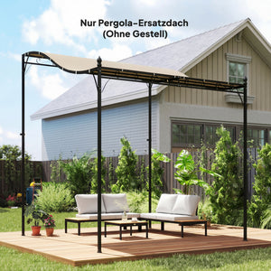 Ersatzdach Pavillon für Pergola und Terrasse 3x3m cremeweiss