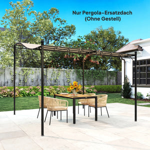 Ersatzdach Pavillon für Pergola und Terrasse 3x3m cremeweiss