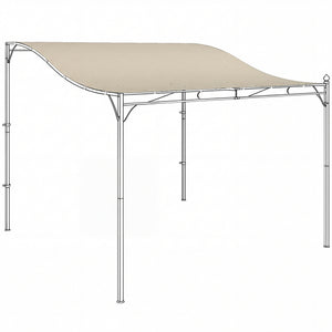 Ersatzdach Pavillon für Pergola und Terrasse 3x3m cremeweiss