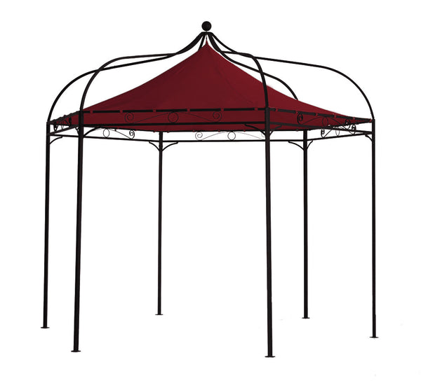 Ersatzdach für Pavillon MODENA, Polyester PVC-beschichtet bordeaux