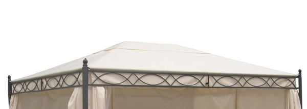 Dachplane für Pavillon RIVOLI 3x4 Meter, PVC beschichtet ecru
