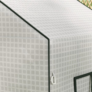Ersatzfolie mit UV-Schutz & Rolltür für Gewächshaus 140x73x190cm Weiss