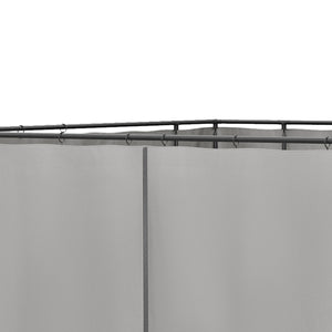 Ersatzvorhang Pavillon für Pavillon 4er Set 3x3m hellgrau