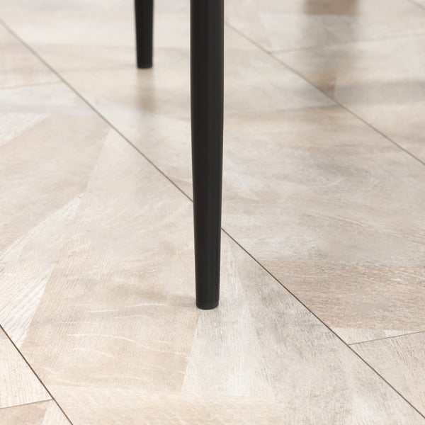 Essgruppe mit Glastisch und 4 Stühlen modern schwarz