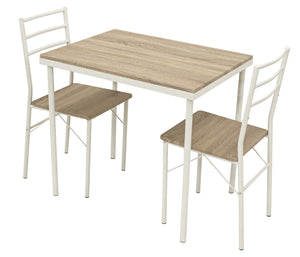 Essgruppe KÖLN 3-teilig, Metall + MDF