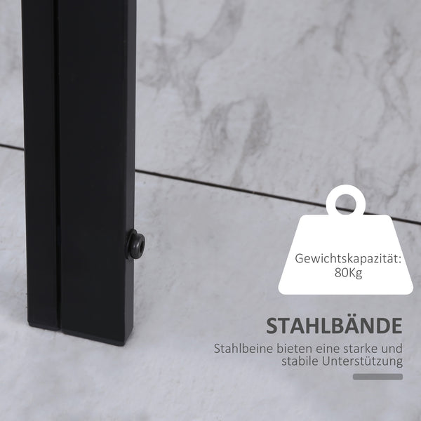 Esstisch Küchentisch modern gross 120x60cm schwarz