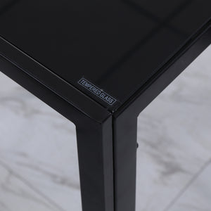 Esstisch Küchentisch modern gross 120x60cm schwarz