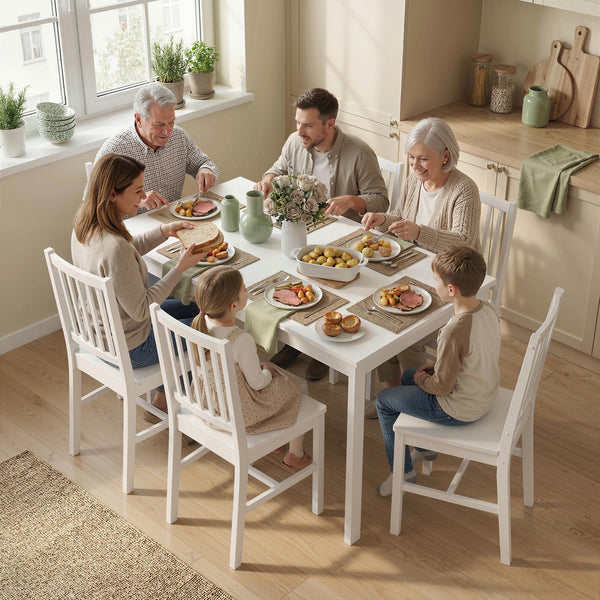 Esstisch ausziehbar platzsparend für 4 bis 6 Personen natur