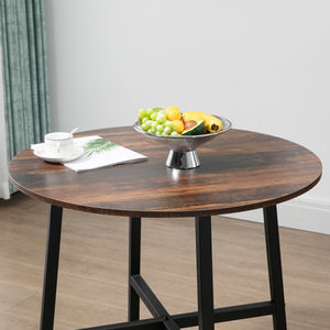 Esstisch für 4 Personen 80x80cm stabil Braun