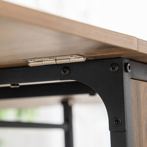 Esstisch klappbar mobil 130x80x74cm Hellbraun