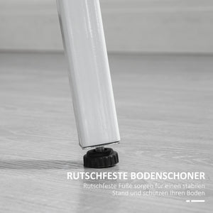 Esstisch rund industrieller Stil stabil 80cm Holz weiss