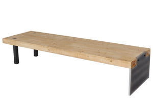 Esszimmer-Set Esstisch Sitzbank Massivholz 200cm natur