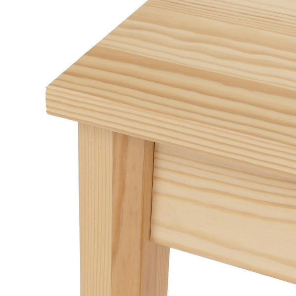 Esszimmer-Set Sitzgruppe Massivholz Kiefer Landhaus 110cm natur Polster grau