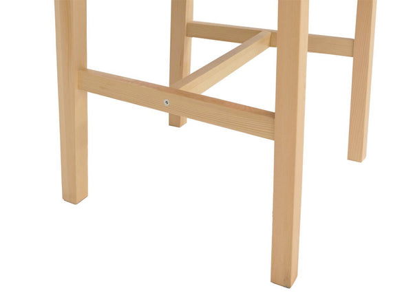 Esszimmer-Set Sitzgruppe Massivholz Kiefer Landhaus 110cm natur Polster terrakotta
