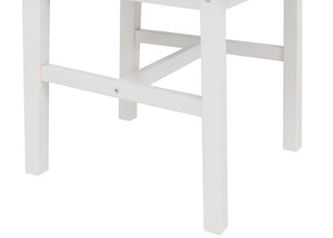 Esszimmer-Set Sitzgruppe Massivholz Kiefer Landhaus 110cm weiss Polster grau