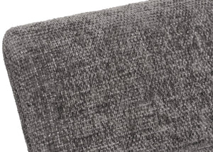 Esszimmer-Set 2er-Set Stuhl und Sitzbank 160cm Edelstahl Chenille dunkelgrau
