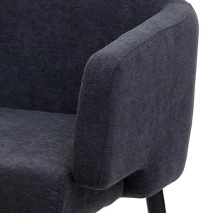 Esszimmer-Set 2er-Set Stuhl und Sitzbank Stoff anthrazit