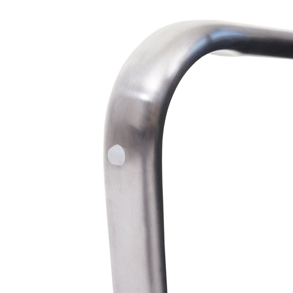 Esszimmerbank Sitzbank Stoff Edelstahl 180cm grau-braun