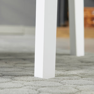 Esszimmerstühle 4er-Set für Küche und Esszimmer Massivholz weiss