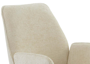 Esszimmerstuhl Küchenstuhl Armlehne drehbar Auto-Position Chenille Öko-Tex creme
