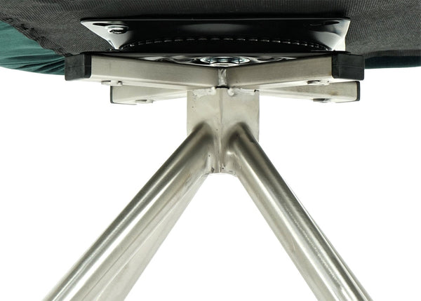 Esszimmerstuhl Küchenstuhl Armlehne drehbar Auto-Position Samt grün Edelstahl